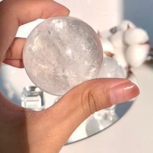 Clear optical calcite sphere